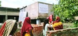 Women collecting drinking water at Deluti MAR system after cyclone Amphan - source - Dhaka University 2020